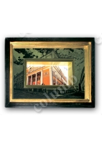 Картина "Фото здания" в раме (печать на ткани и металле)