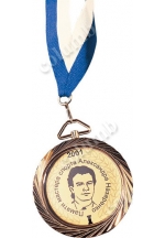 Медаль на ленте в стандартном корпусе «галактика»