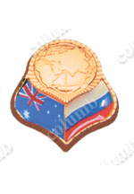 Значок "Австралия -Россия" ("глобус")