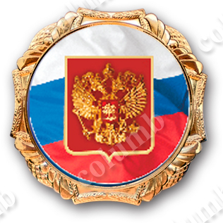 Медаль "Герб России" в стандартном корпусе "метеор"