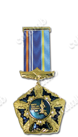 Награда на колодочке "За заслуги.Казахстан"