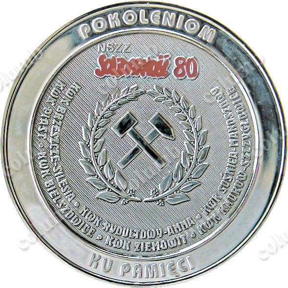 Юбилейная медаль «30 лет образования организации профсоюза»Солидарность»